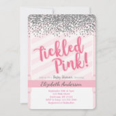 Invitation de Baby shower rosé (Devant)