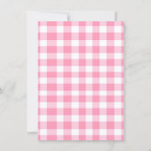 Invitation de baby shower rose Howdy (Dos)
