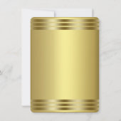 Invitation de Baby shower Royal Purple et Gold (Dos)