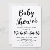 Invitation de Baby Shower Rustique Kraft (Devant)
