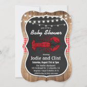 Invitation de Baby Shower Rustique pour une Fête d (Devant)
