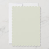 Invitation de Baby shower Sage Green Bow (Dos)