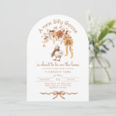 Invitation de baby shower Silly Goose Fall Arch (Debout devant)