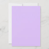 Invitation de Baby shower simple de cou pourpre (Dos)