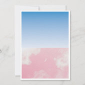 Invitation de Baby shower simple et violet (Dos)