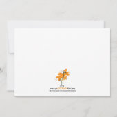 Invitation de baby shower - singe (Dos)