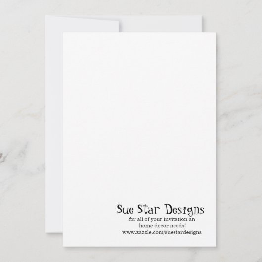 Invitation de Baby shower Snicker Doodle Giraffe (Dos)