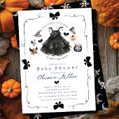 Invitation de Baby shower sorcière mignonne