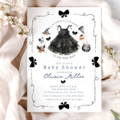 Invitation de Baby shower sorcière mignonne