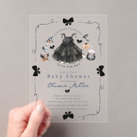 Invitation de Baby shower sorcière mignonne