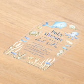 Invitation de Baby shower sous-marin Whimsy (Poser)