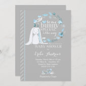 Invitation De Baby shower Spécial Bunny (Devant / Derrière)
