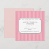 Invitation de baby shower {stripes} (Devant / Derrière)