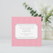 Invitation de baby shower {stripes} (Debout devant)