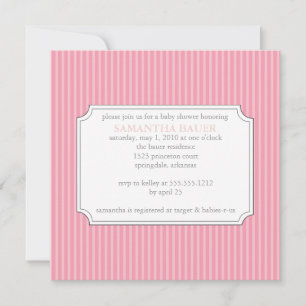 Invitation de baby shower {stripes}