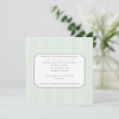 Invitation de baby shower {stripes} (Debout devant)
