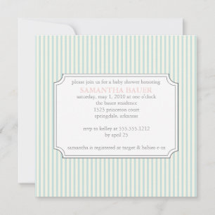 Invitation de baby shower {stripes}
