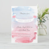 Invitation de Baby Shower sucrée (Debout devant)