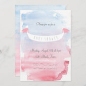 Invitation de Baby Shower sucrée (Devant / Derrière)