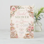Invitation de Baby Shower sur le thème de la fête (Debout devant)