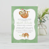 Invitation de baby shower sur le thème de la peint (Debout devant)