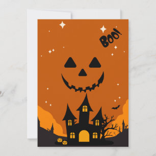 Invitation de Baby Shower sur le thème d'Halloween
