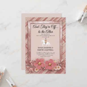 Invitation de Baby Shower sur le thème du Derby du
