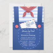 Invitation de Baby Shower Thème Marin pour Garçon (Devant)