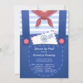 Invitation de Baby Shower Thème Marin pour Garçon (Devant)