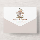 Invitation de Baby shower tout-en-un pour champign (Verso)