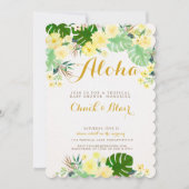 Invitation de Baby shower tropical (Devant)