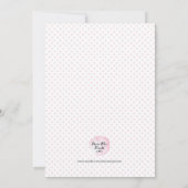 Invitation de Baby shower tropical (Dos)