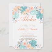 Invitation de Baby shower tropical (Devant)