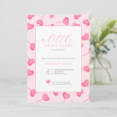 Invitation de Baby shower un peu amoureux (Debout devant)