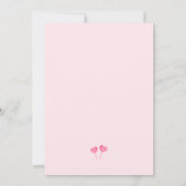 Invitation de Baby shower un peu amoureux (Dos)