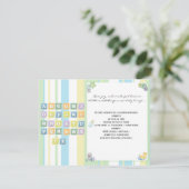 Invitation de Baby shower Unisex (Debout devant)