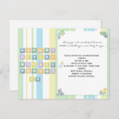 Invitation de Baby shower Unisex (Devant / Derrière)