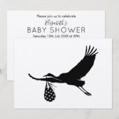 Invitation de Baby shower Unisex minimal Cute Stor (Devant / Derrière)
