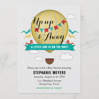 Invitation de Baby shower Up & Away