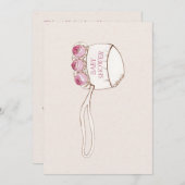 Invitation de Baby shower Vintage simple et élégan (Devant / Derrière)