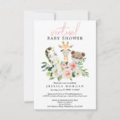 Invitation de Baby shower virtuel Airy Blush (Devant)