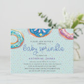 Invitation de baby shower virtuel Donuts et Sprink (Debout devant)