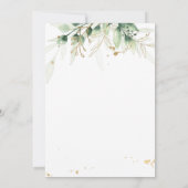 Invitation de Baby shower virtuel Douche verte (Dos)