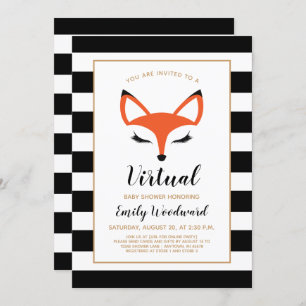 Invitation de Baby shower virtuel sur la face de m