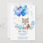 Invitation de Baby shower Wolf Boy (Devant)