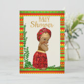 Invitation de Baby showers africains avec de petit (Debout devant)