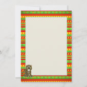 Invitation de Baby showers africains avec de petit (Dos)