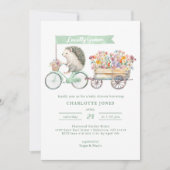 Invitation de Baby showers cultivés localement Flo (Devant)