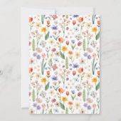 Invitation de Baby showers cultivés localement Flo (Dos)