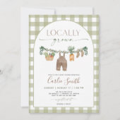 Invitation de Baby showers cultivés localement, ma (Devant)